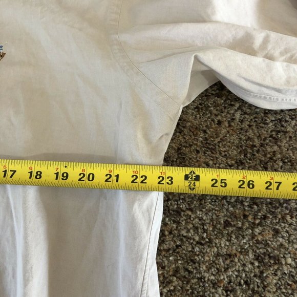 Ralph Lauren Yarmouth Mens Shirt Sz 17 34/35 Button Down Cotton Pinpoint Oxford - Picture 3 of 9